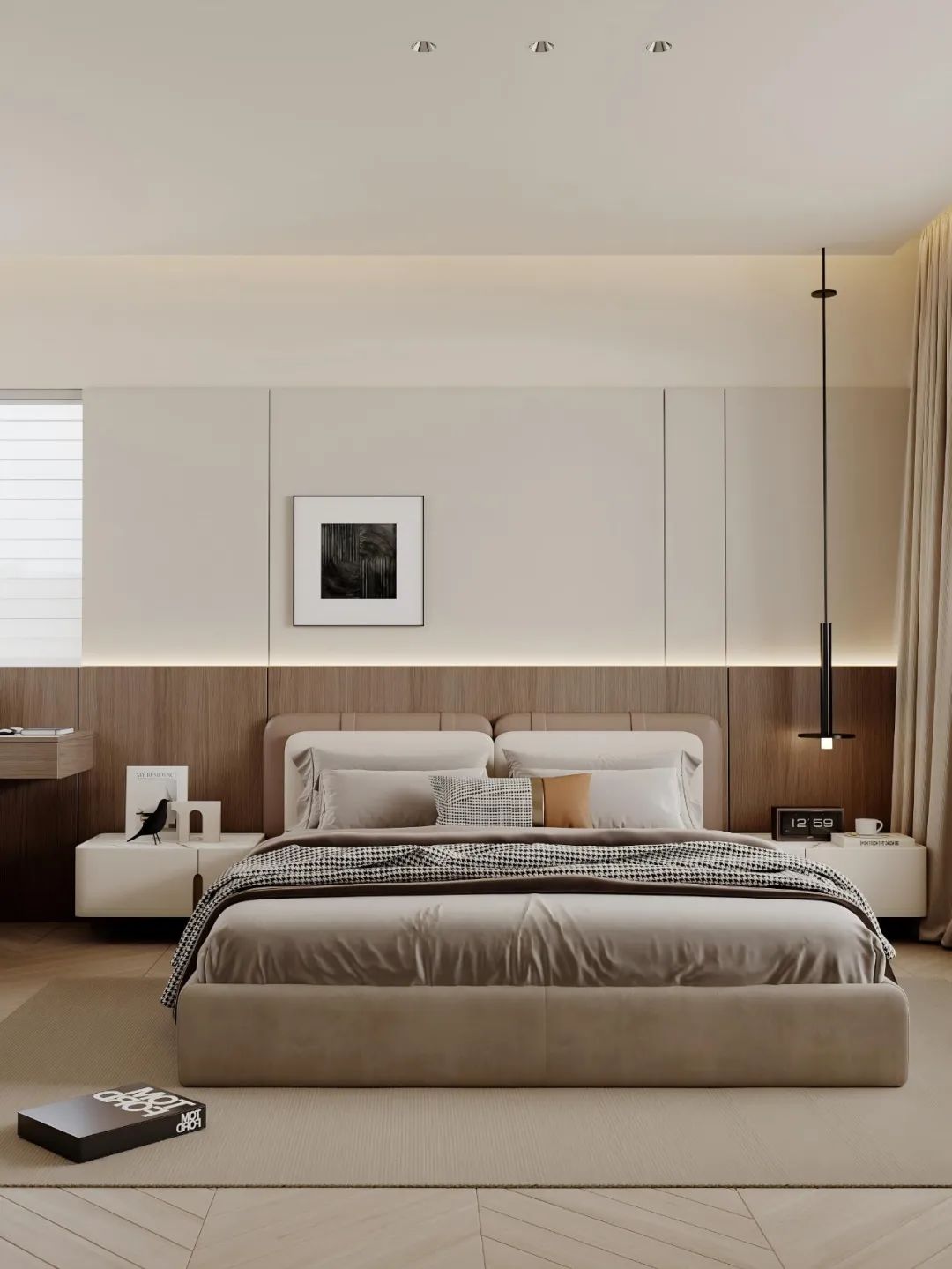 140㎡极简设计|四口之家的空间重生计划-35