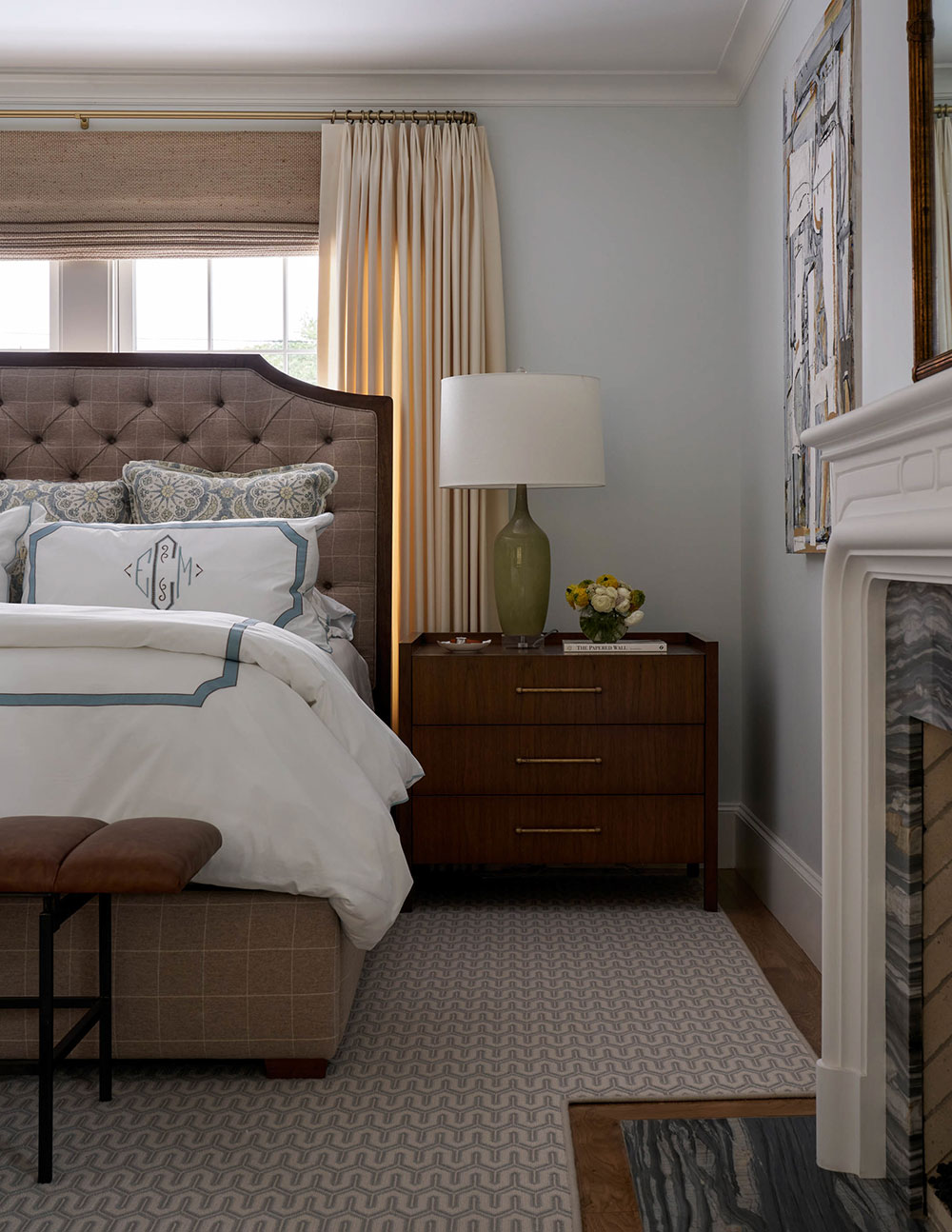 达拉斯美丽住宅 | 淡雅粉彩与花卉壁纸的完美融合-21