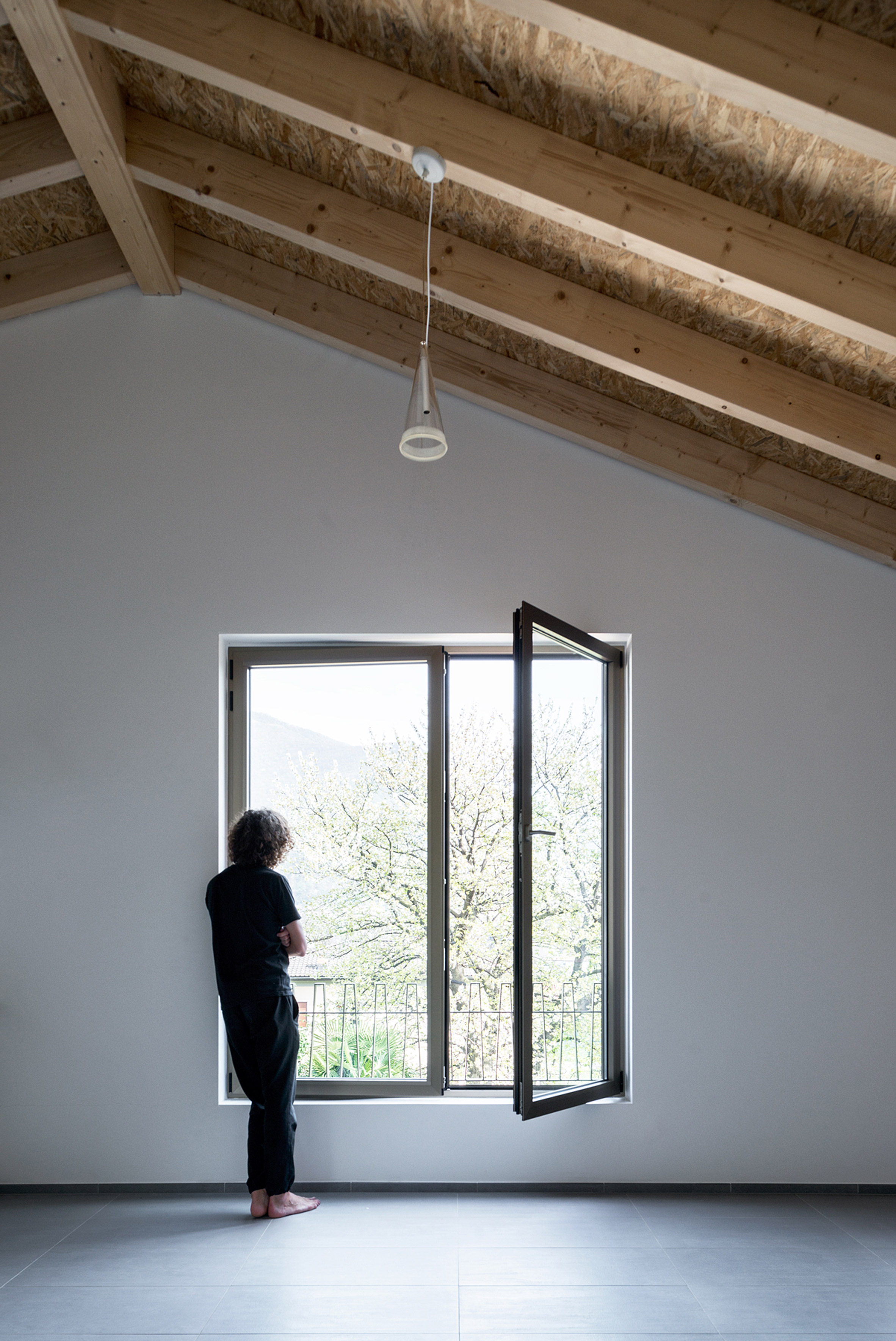 Swiss housing takes cues from mountainous landscape with zig-zag roof-17