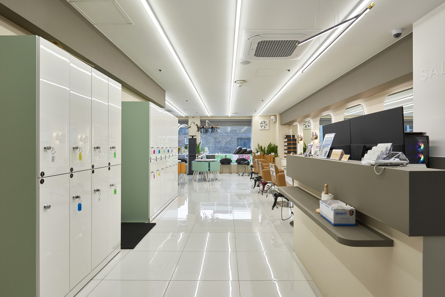 韩国 27 平极简美容室设计-3