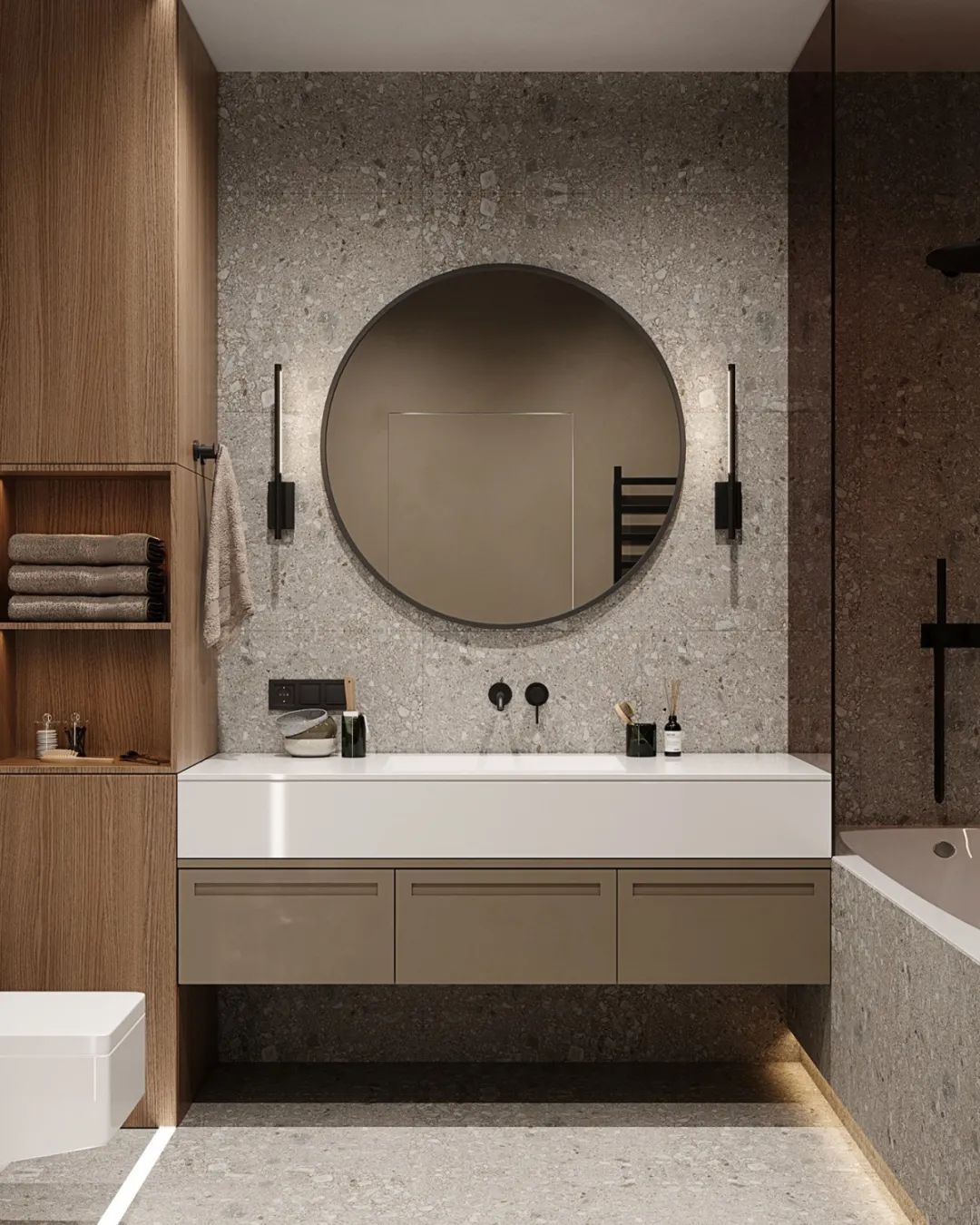 一厅三室，灰色+木色，高级！-38