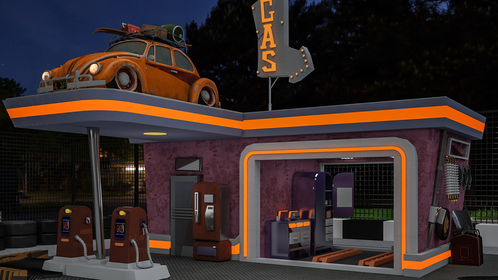 ZED Park - GoKarting Area - Branding-4