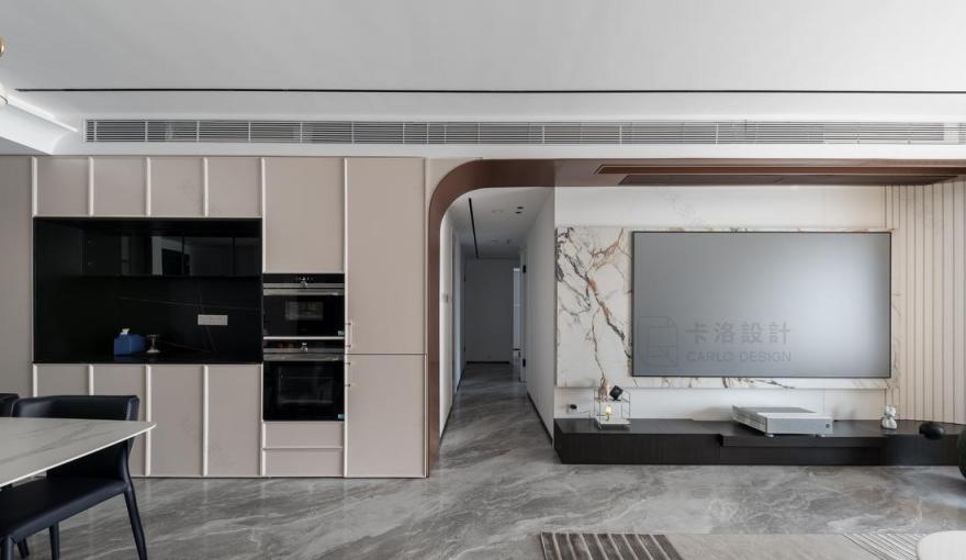 现代奢宅轻调 · 狭长户型的妙手改造-41