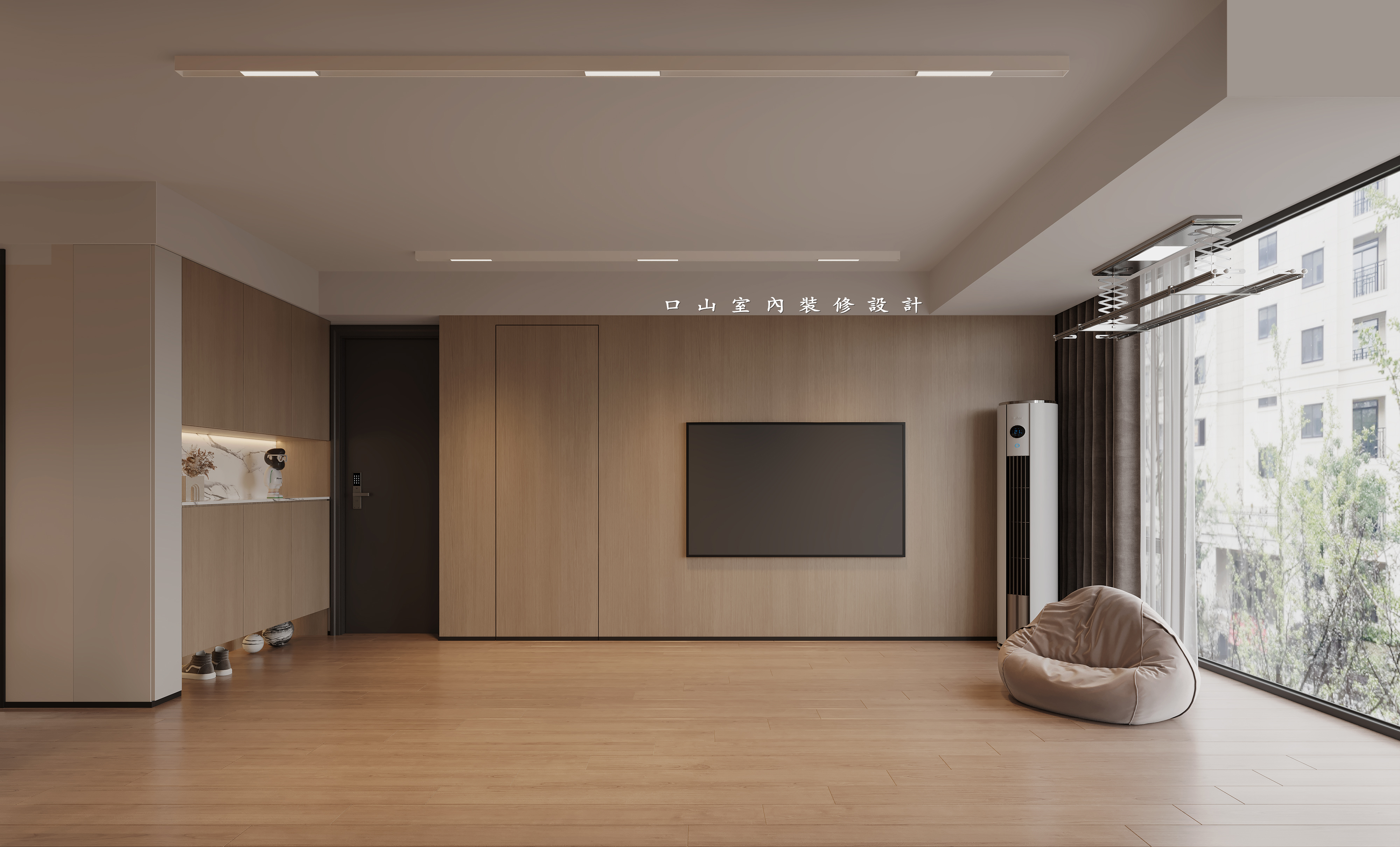 深圳口山设计：现代简约风搭配原木，高级感拉满！-0