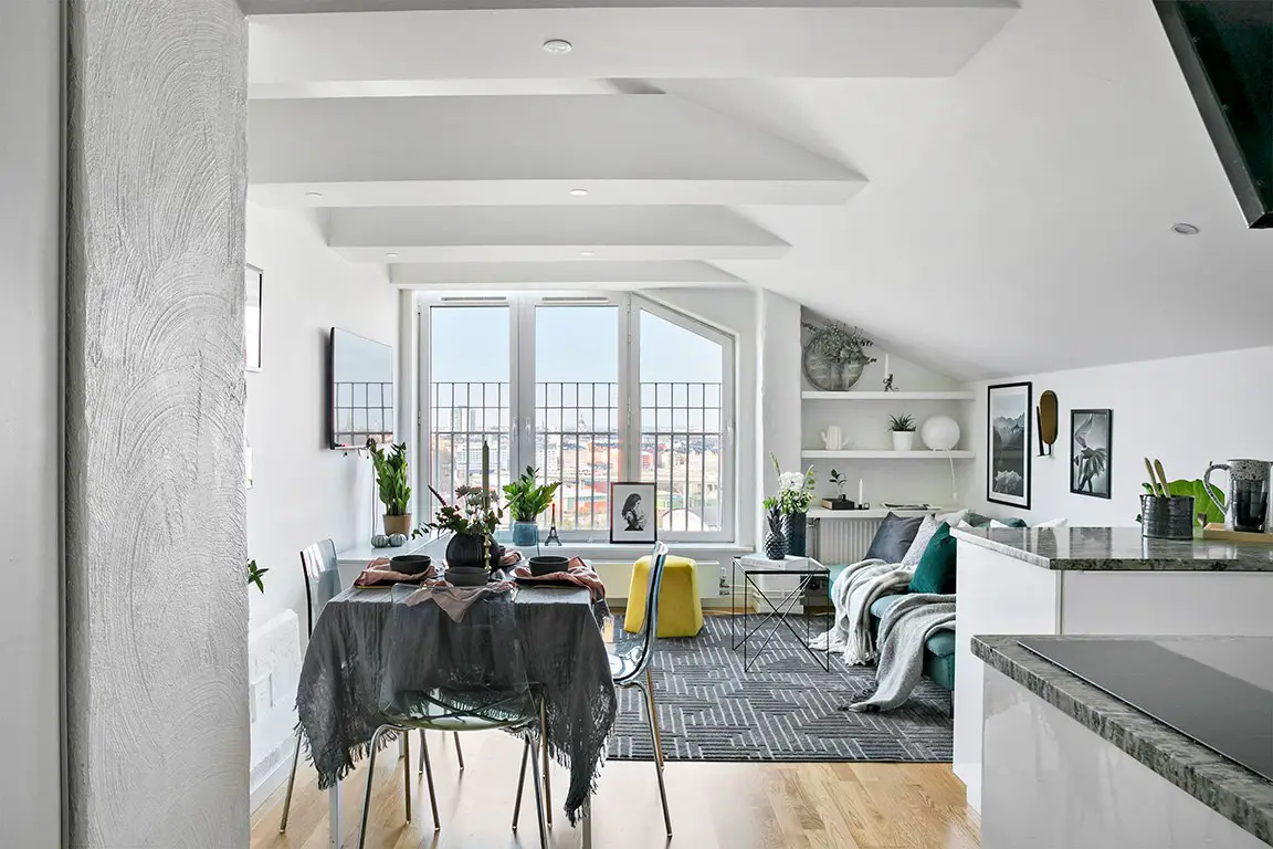 瑞典风情顶楼公寓，舒适温馨的都市栖息地-4