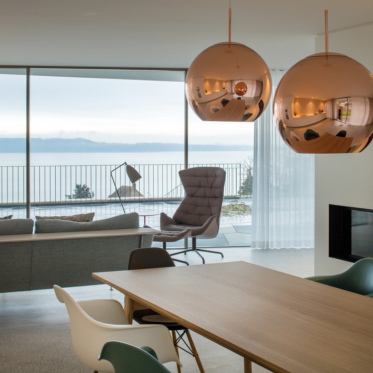 瑞士 Hauterive 湖畔混凝土与玻璃的现代住宅-20