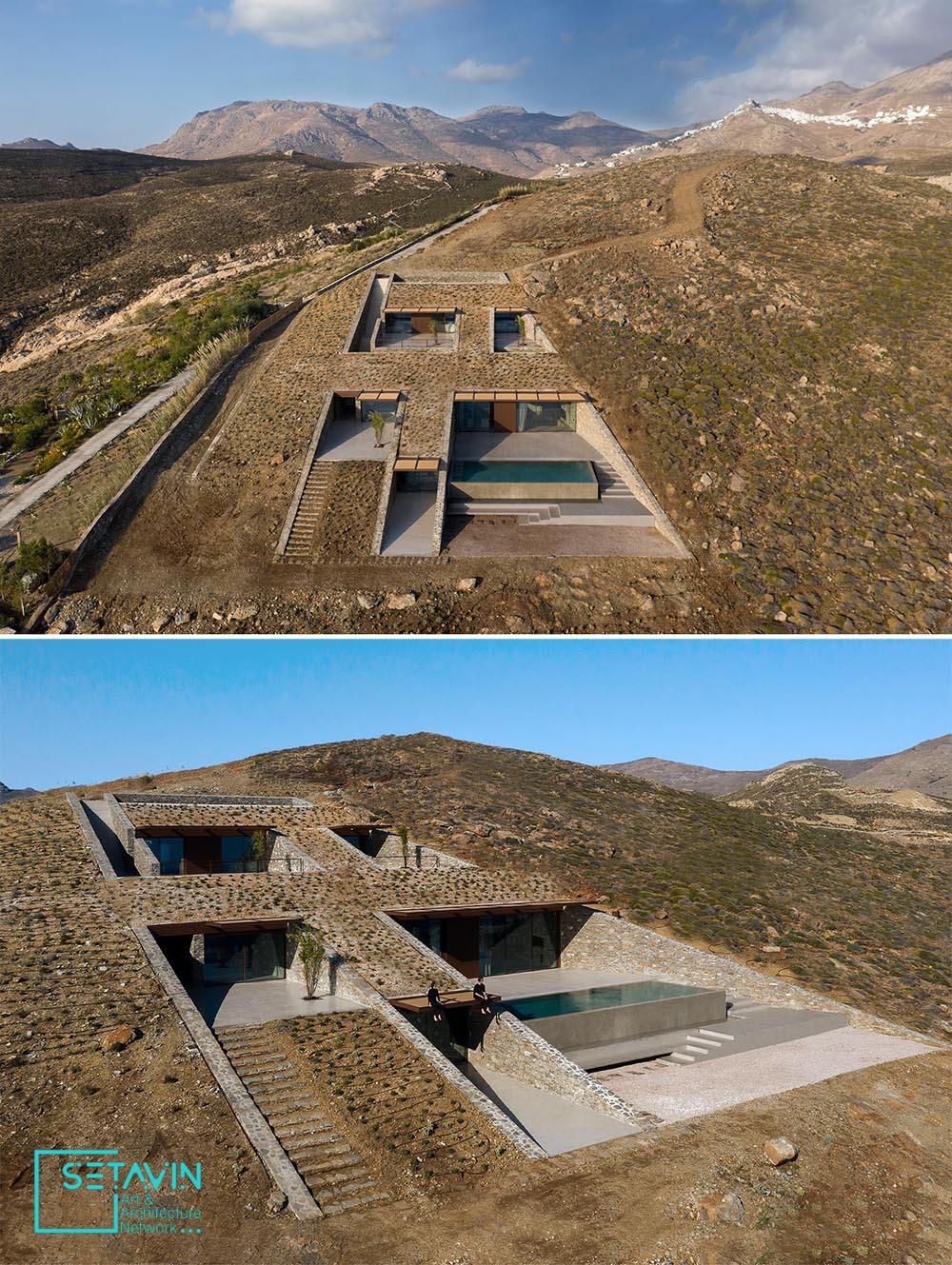 希腊Serifos岛山坡上近乎隐形的住宅丨Mold Architects-6