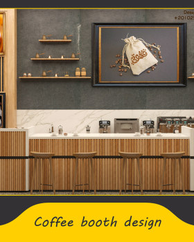 Anastasiya Gushchina丨咖啡店丨Coffee booth design