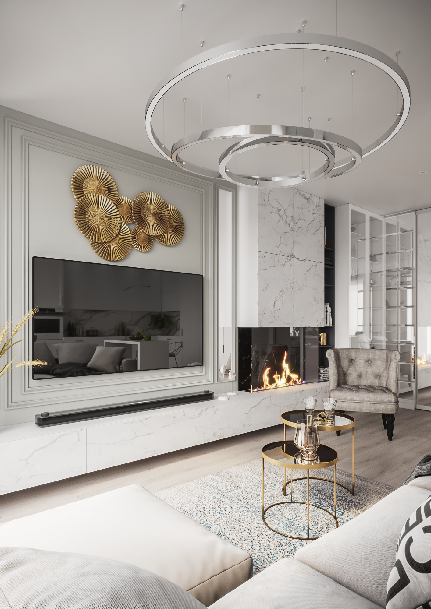 Kitchen-living room in Moscow-3