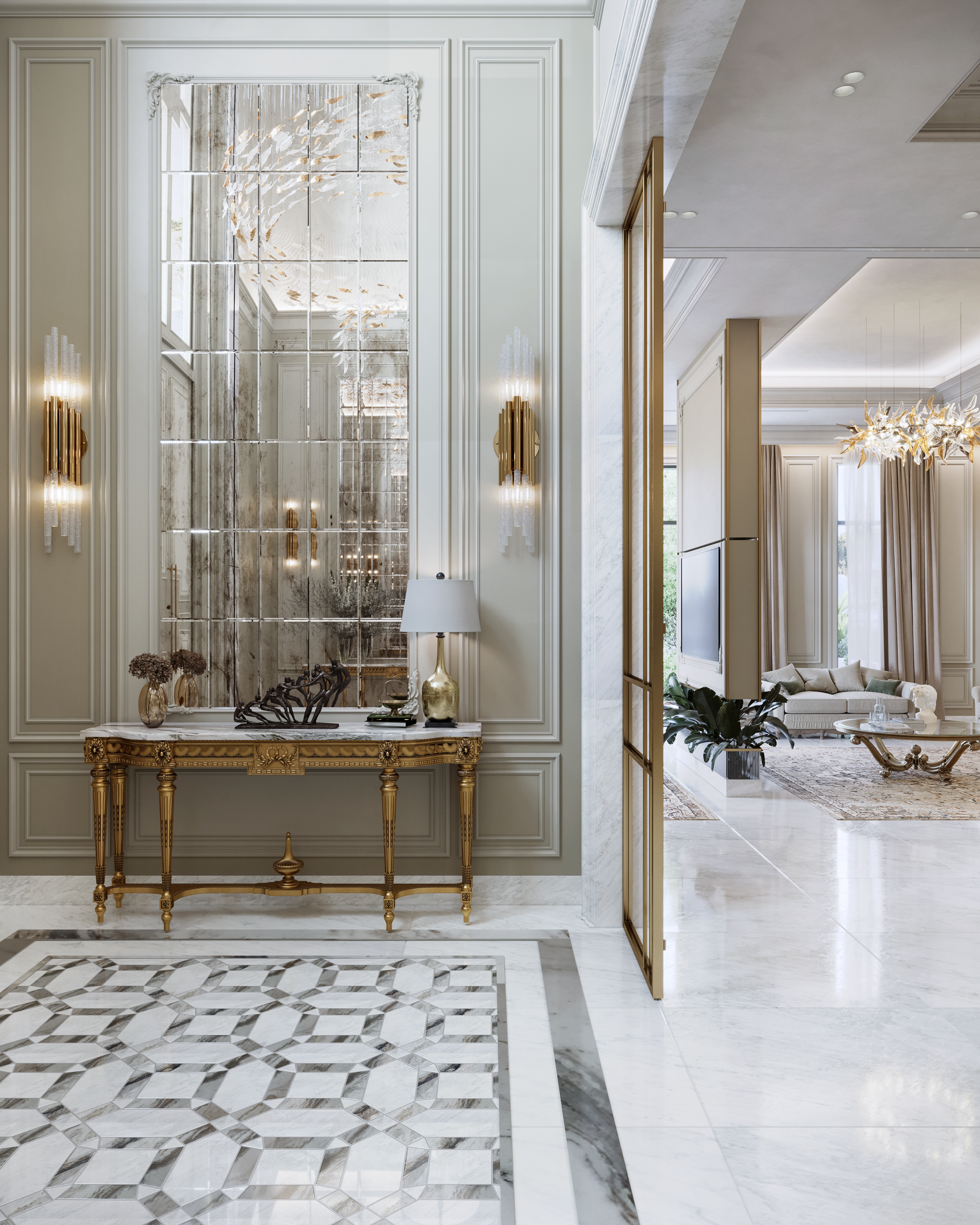 Luxury Classic Reception | Private Villa - UAE-19