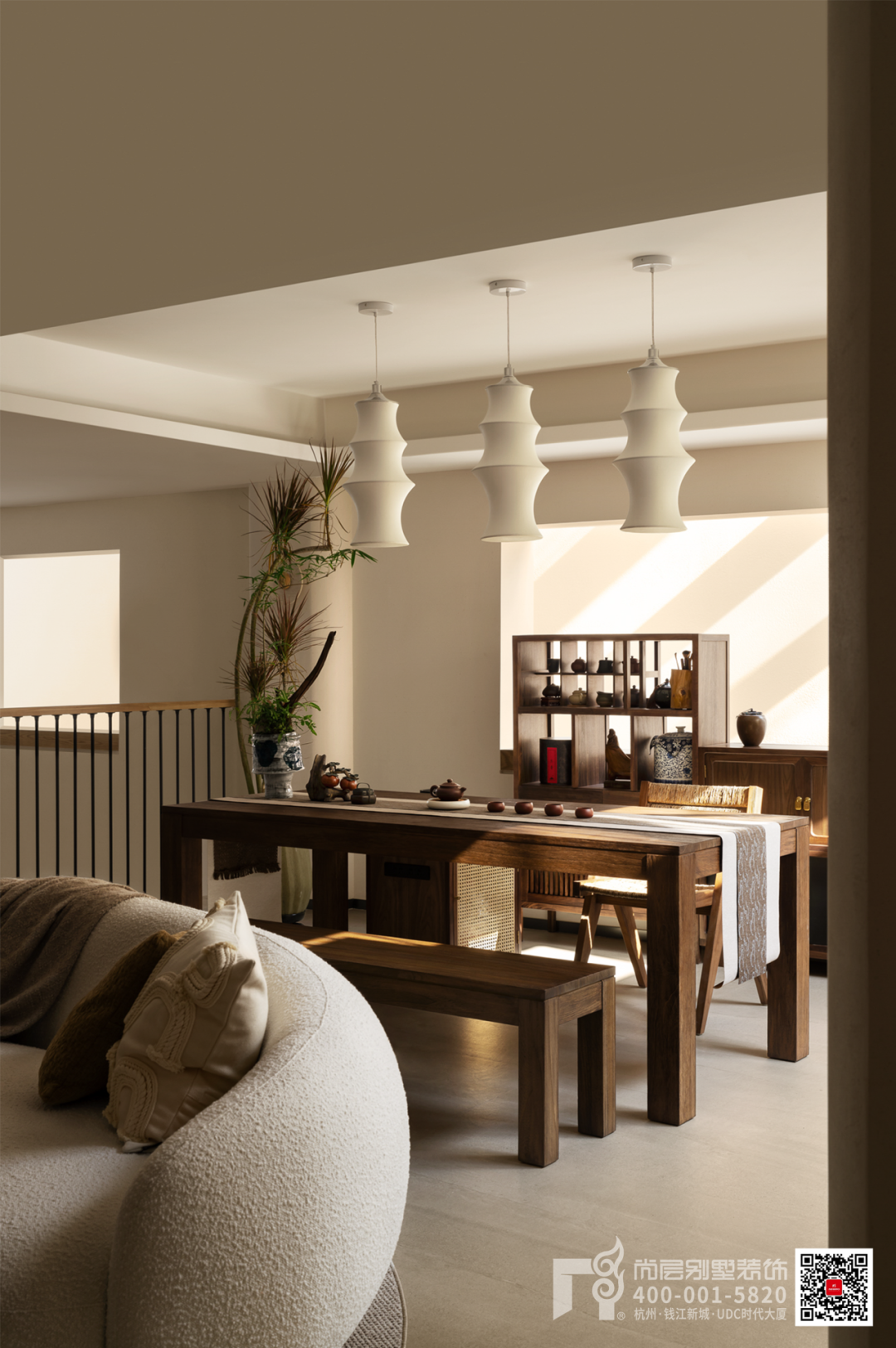 500㎡富春壹号院·木影流光·自然叙事的现代“剪影”别墅丨杭州尚层装饰-78