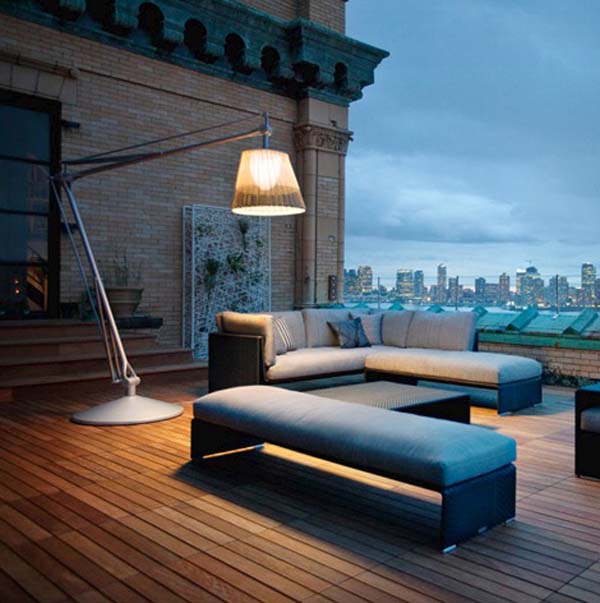 Wicker Light巨型台灯式火炬灯丨菲利普·斯塔克（Philippe Starck）-1