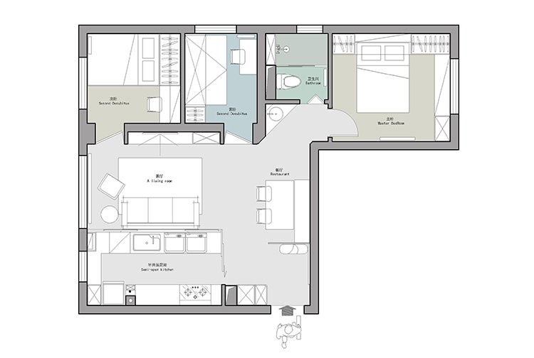 禧瑞天著简约风小户型设计丨中国北京丨久栖设计-71