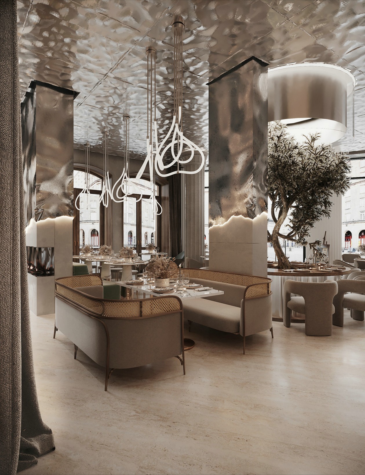 设计感超强的餐厅设计 很有意境！-10