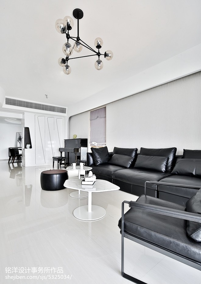 滨江一号4房现代简约装修案例-14