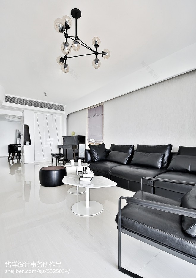 滨江一号4房现代简约装修案例-14