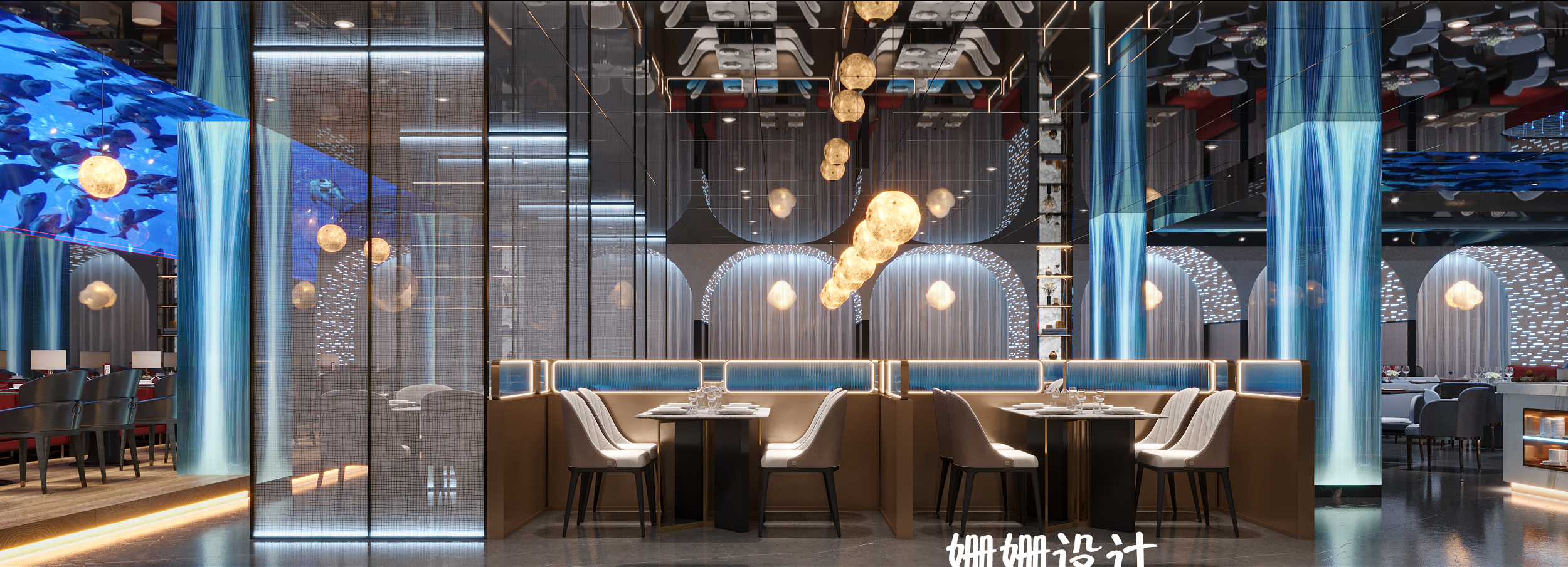 银鲨海鲜百汇自助餐厅--餐饮空间-6