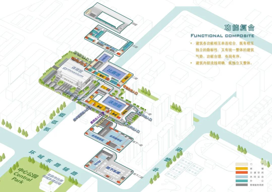 【中瀚设计】波光瓷影跃动龙泉|龙泉市全民健身中心-41