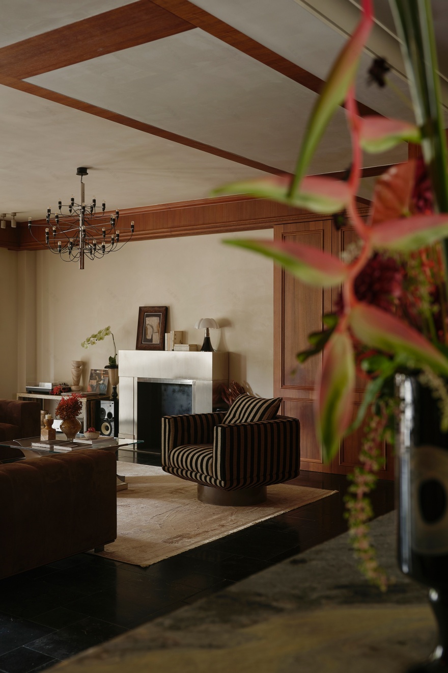 杭州翡翠城大平层“老钱风”设计丨中国杭州丨有斯设计-0