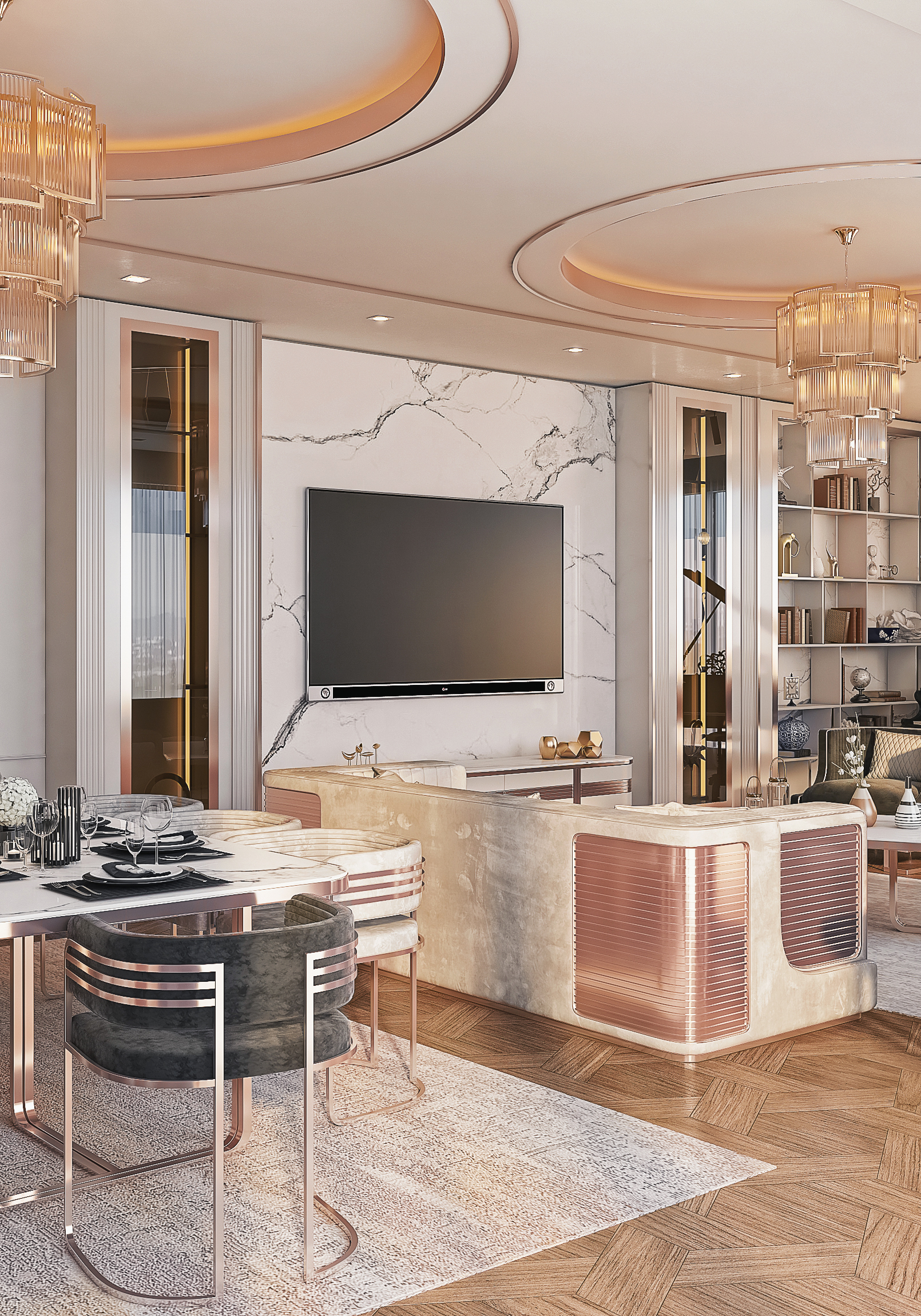 豪华客厅丨ZEBRANO FURNİTURE-6