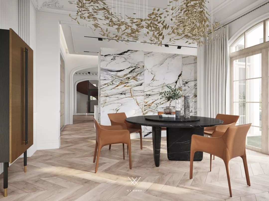 法式现代风独栋别墅,优雅与时尚的完美融合-40