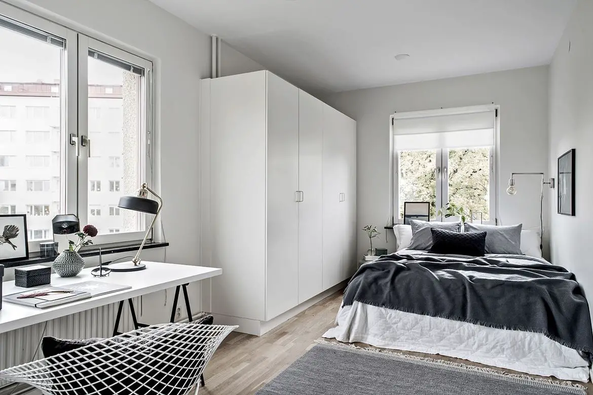 现代简约，绿色生活 | 两套不同面积的 Scandinave 风格公寓设计-12