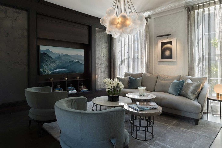 伦敦高档地段单色设计公寓-1