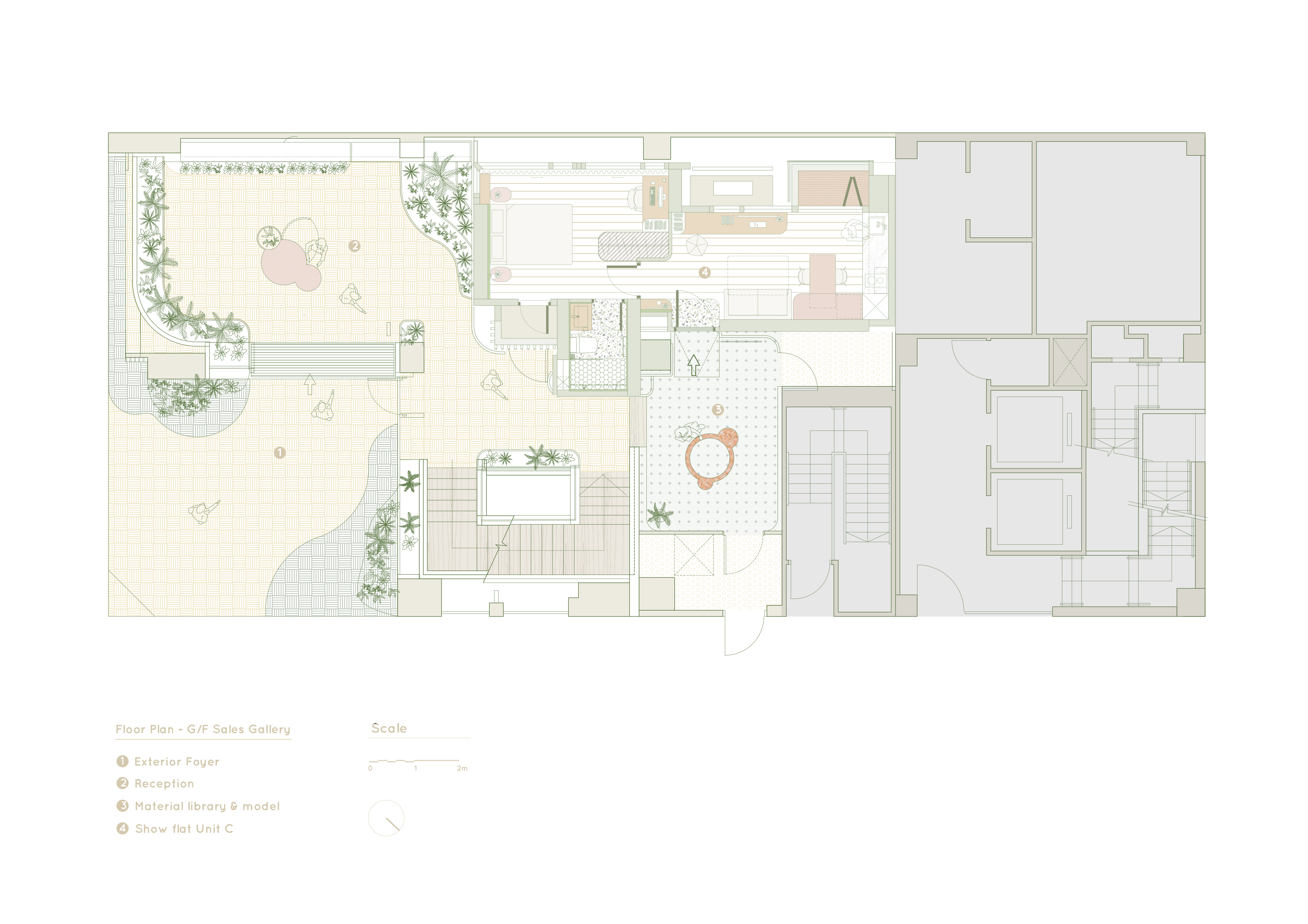 西班牙花园风住宅销售廊丨中国香港丨Bean Buro-65