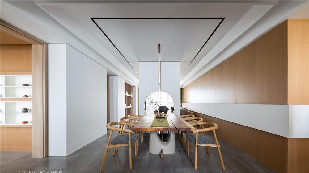 《望日》原木白空间，双过道设计，LDK 理念，大江景书房，高级灰卧室-7