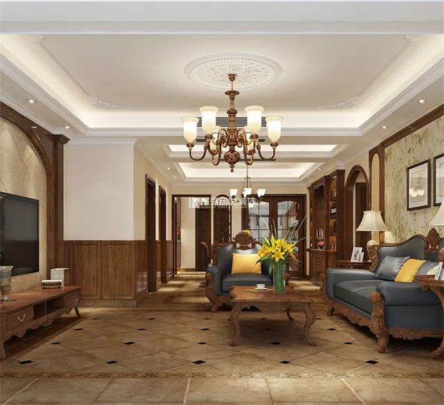 美式浪漫,雅致生活·韶关碧水花城四居装修案例丨中国韶关丨华浔品味装饰-25