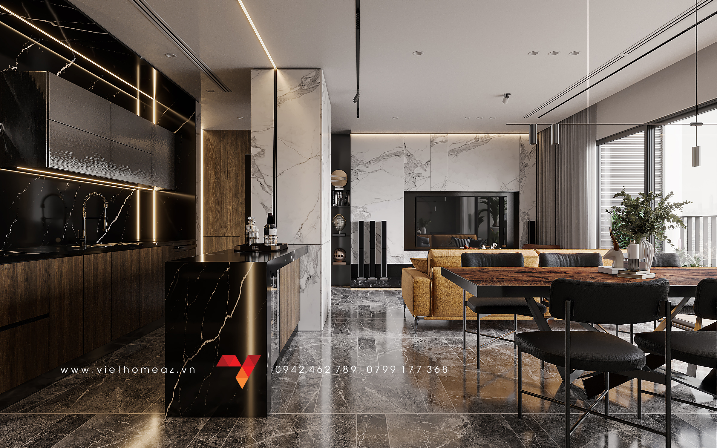 The Terra An Hung 公寓室内设计丨越南河内丨VietHome 建筑与室内设计公司-16