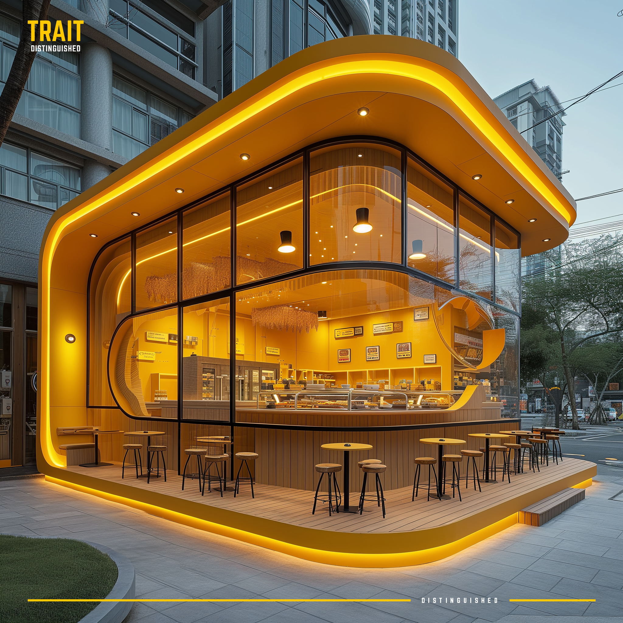 Yellow Pop-Up stores :: Midjourney-5