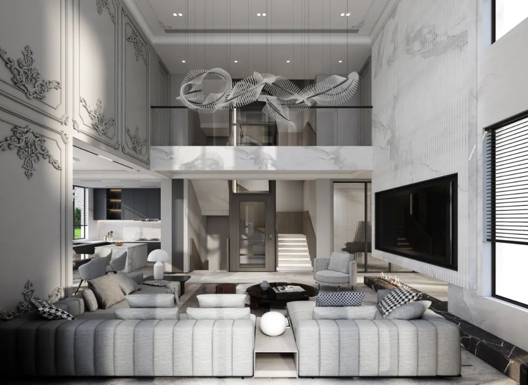 金色蓝庭 | 古典与现代的平衡美学-0