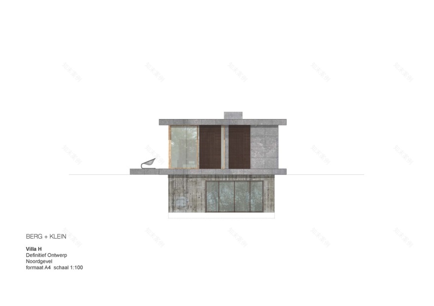 荷兰沙丘上的混凝土木构别墅-62