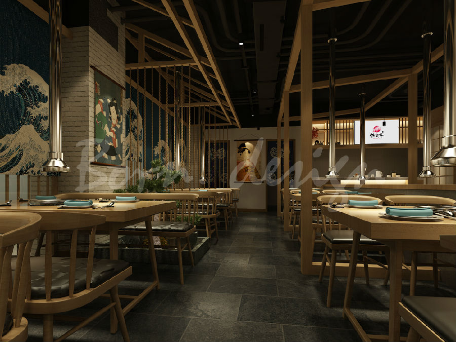 厦门日式烤肉店餐厅设计-11