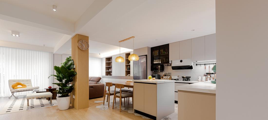 LDK 一体化原木风顶层复式设计-13