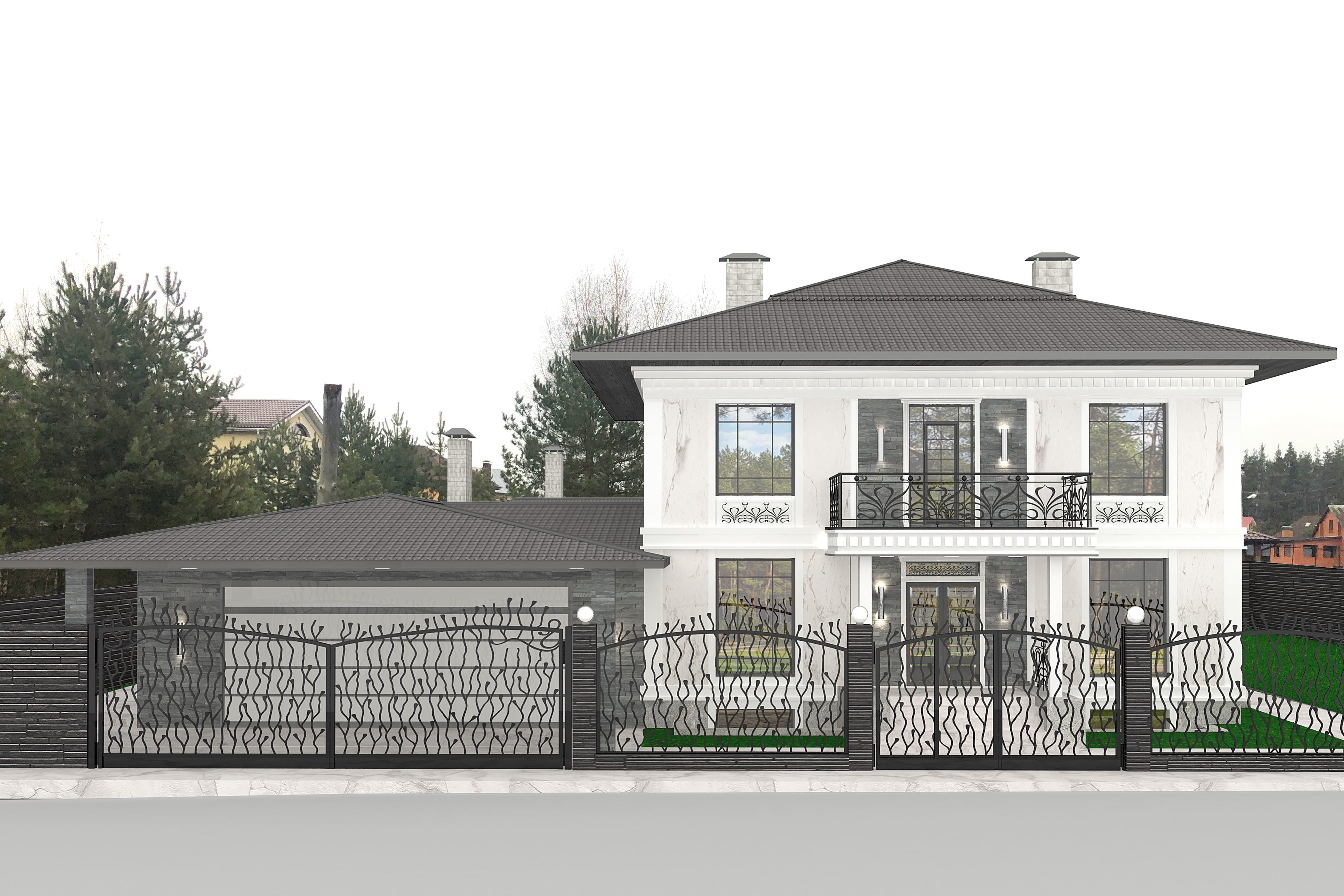 Dream neoclassic house in construction-0