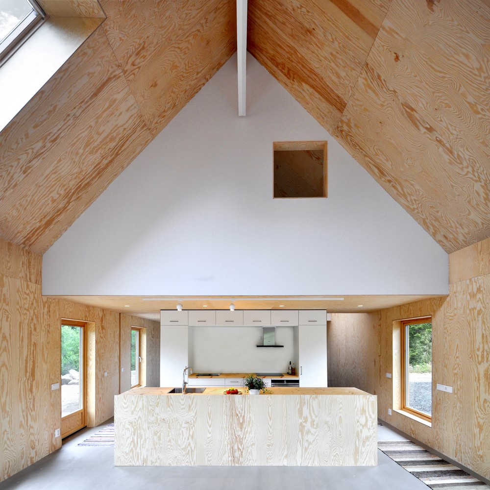 瑞典南部村庄小屋，自然融入与功能并重的室内设计-12