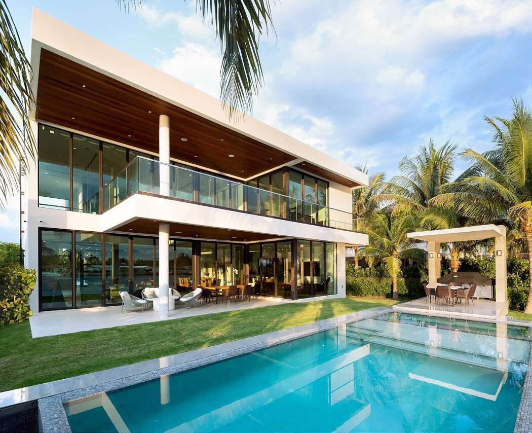 迈阿密海滩水景家庭住宅设计-2