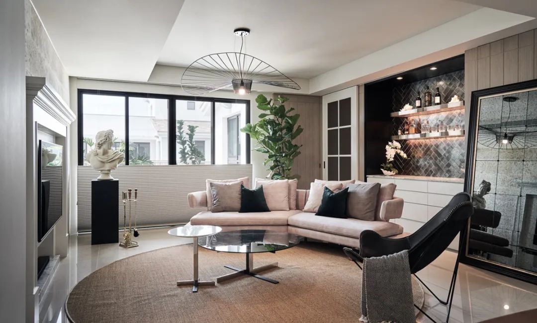 咖啡色调的佛系复式楼设计丨大树装饰-13