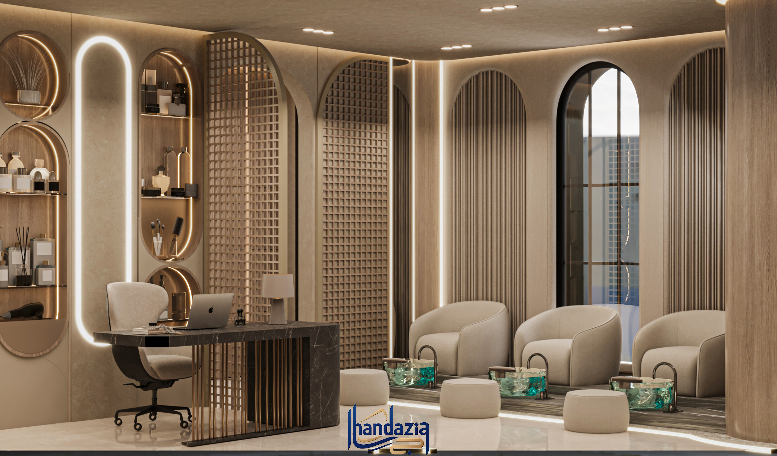 沙特阿拉伯美容中心室内设计丨汉达齐亚集团（HANDAZIA GROUP）-13