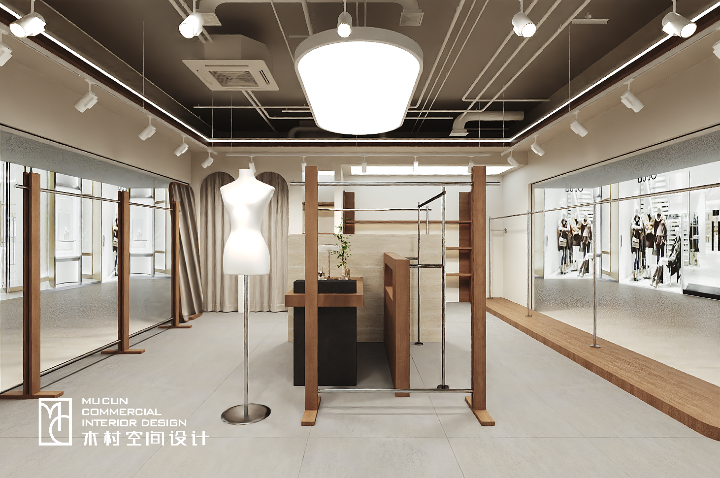奶油风服装店设计丨中国苏州丨木村空间美学-8