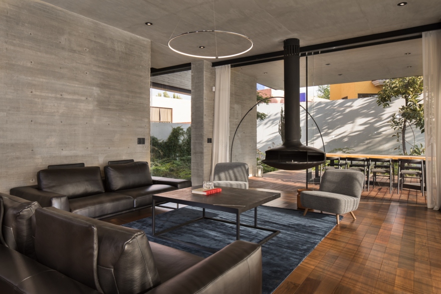 墨西哥 Casa Puebla 现代住宅 | 融入自然的室内生活-23