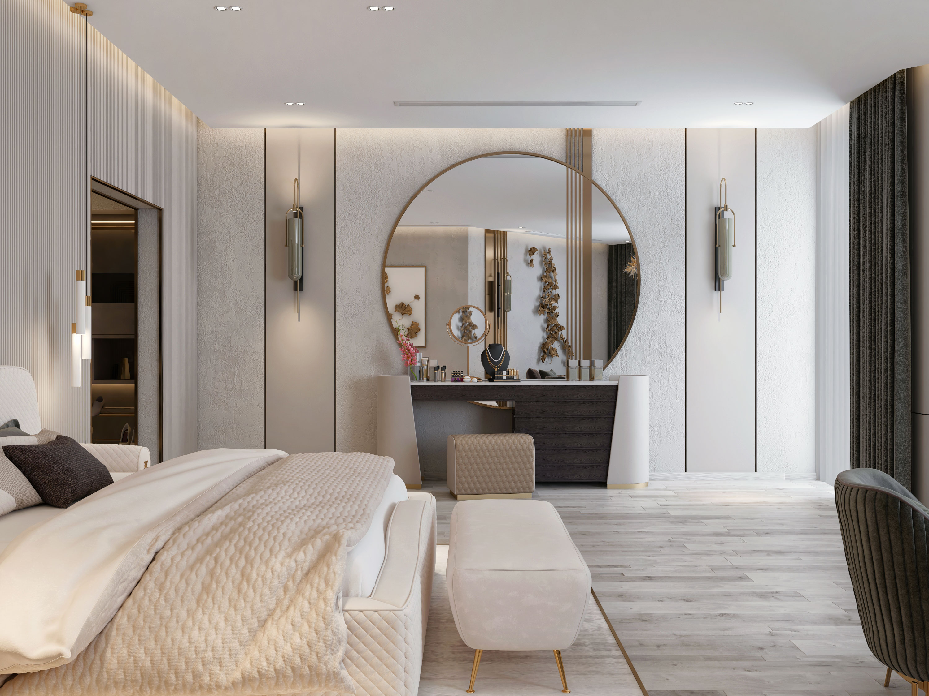 luxury master bedroom and dressing-1