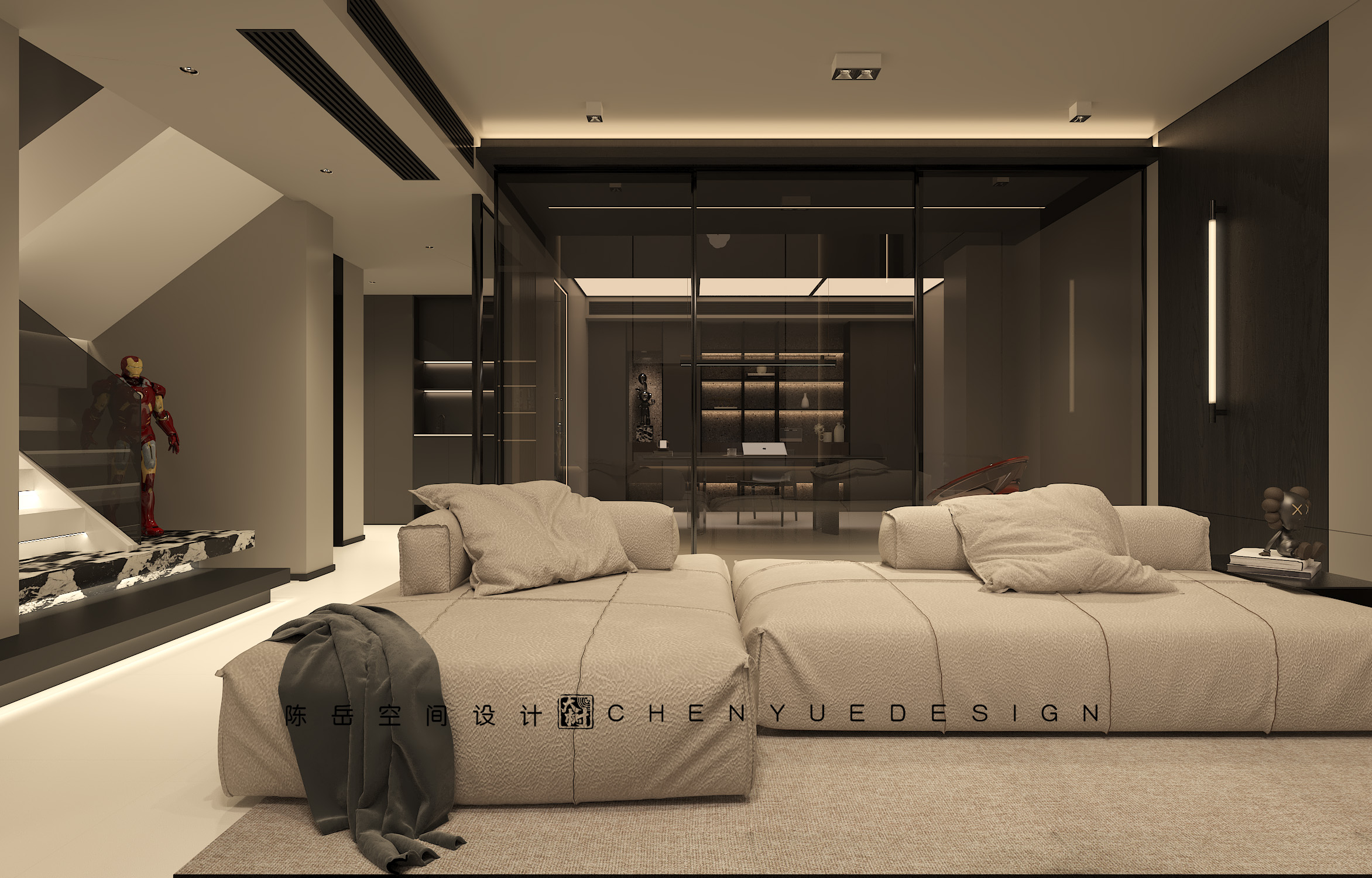 招商天府玺底跃350㎡意式极简丨中国成都丨陈岳-29