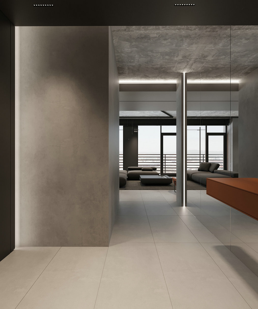 高级黑色系住宅设计-1