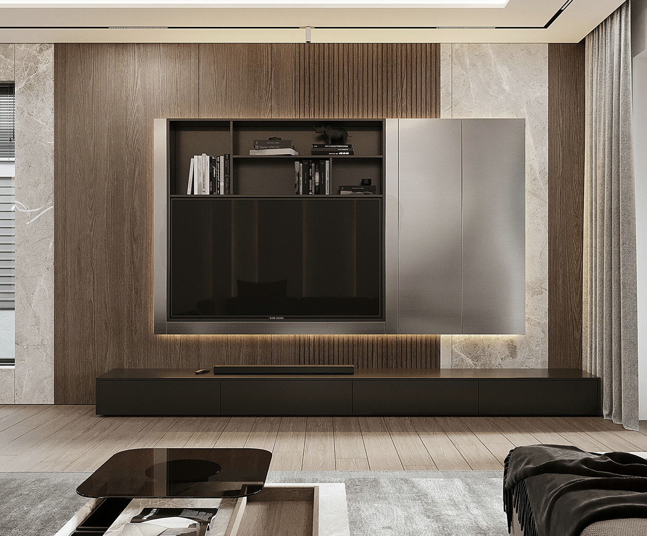 80㎡高级色系公寓设计 这才叫格调！-5