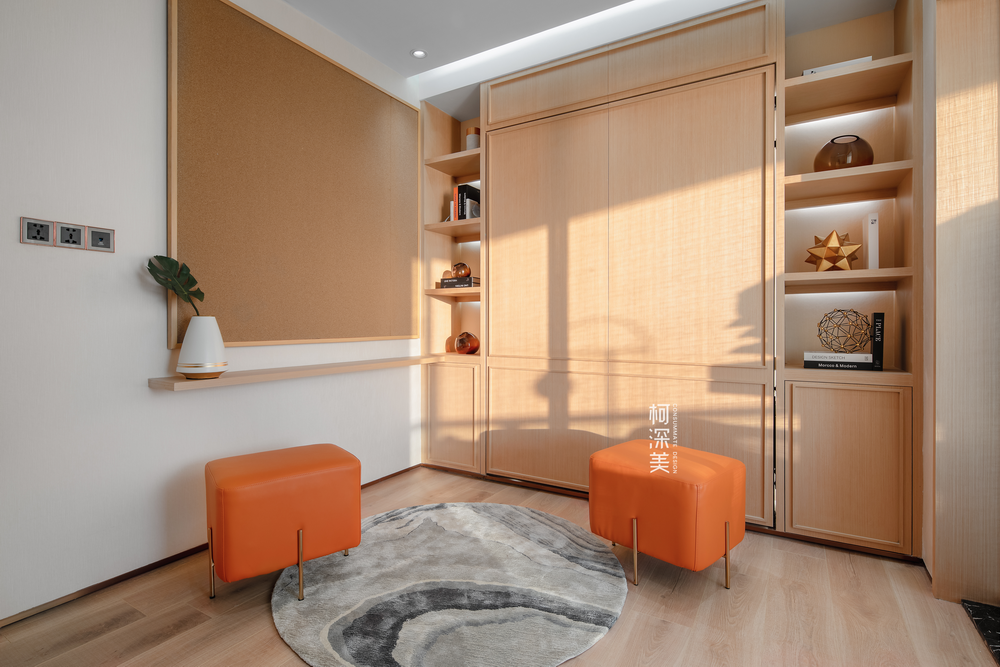 双月湾度假屋 · 现代简约,融入夕阳橙与海洋蓝的活力空间丨中国惠州丨柯深美（深圳）室内设计有限公司-27