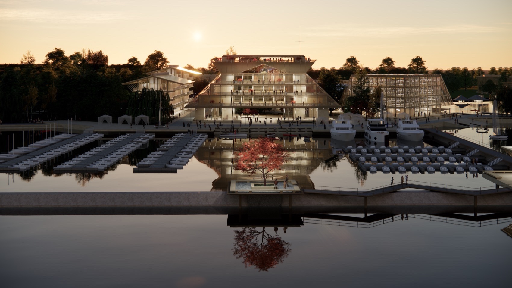 上海游艇俱乐部馆概念方案丨中国上海丨Haptic Architects-20