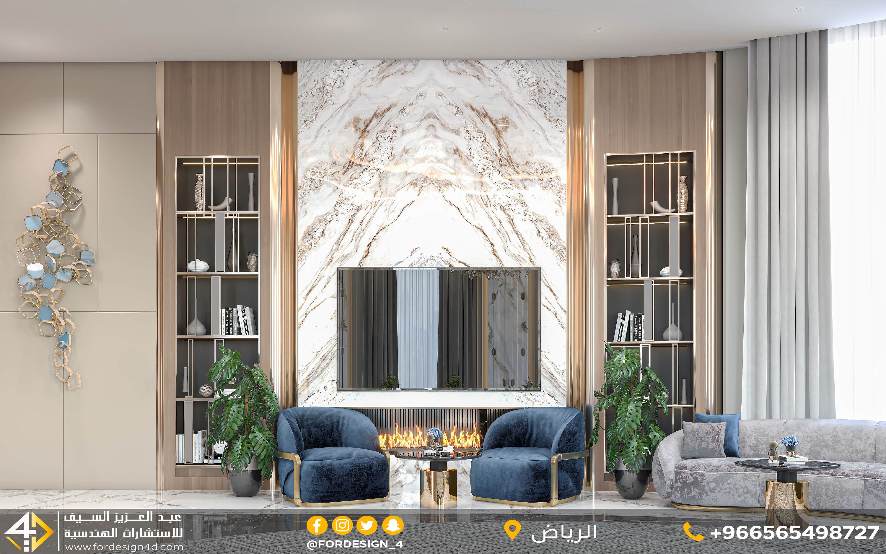 Luxury Light Men Mjlis in palace in KSA-1